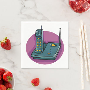 Servilleta De Papel Toallas De Papel De Máquina De Teléfono Y Respuest