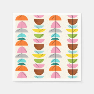 Servilleta De Papel Toallas de papel de nidos de color retro