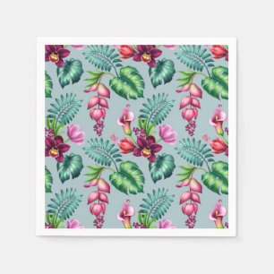 Servilleta De Papel Toallas de papel de orquídea tropical