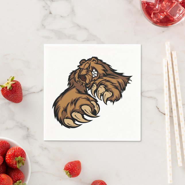 Servilleta De Papel Toallas de papel de oso pardo (Subido por el creador)