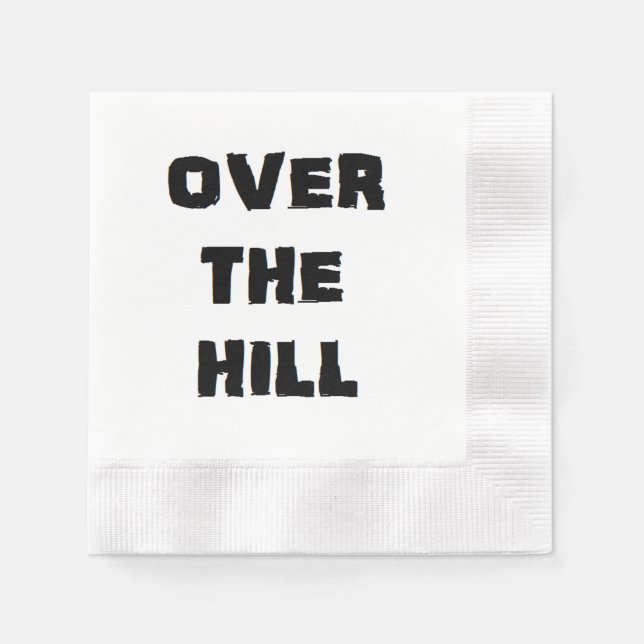 Servilleta De Papel Toallas de papel de "Over the Hill" (Anverso)