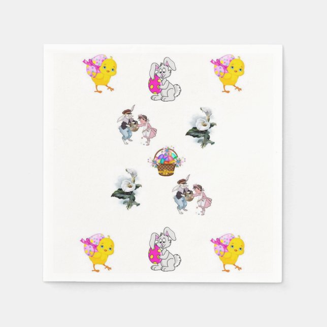 Servilleta De Papel Toallas de papel de Pascua (Anverso)