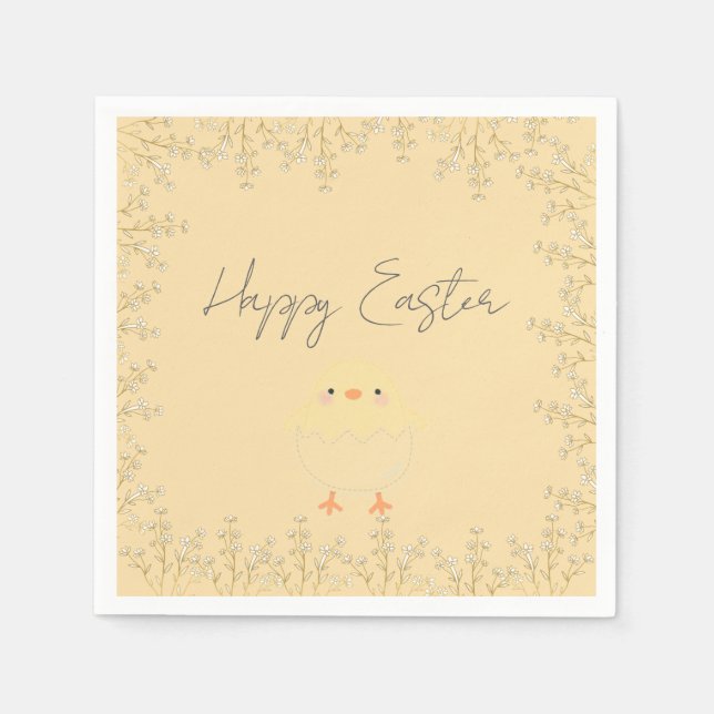 Servilleta De Papel Toallas de papel de Pascua amarilla Pastel - Perso (Anverso)