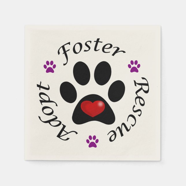 Servilleta De Papel Toallas de papel de reanudación animal (Anverso)