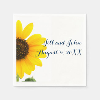 Servilleta De Papel Toallas de papel de Sunflower Boda Sunny