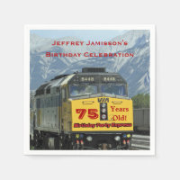 Toallas de papel de tren ferroviario, cumpleaños 7
