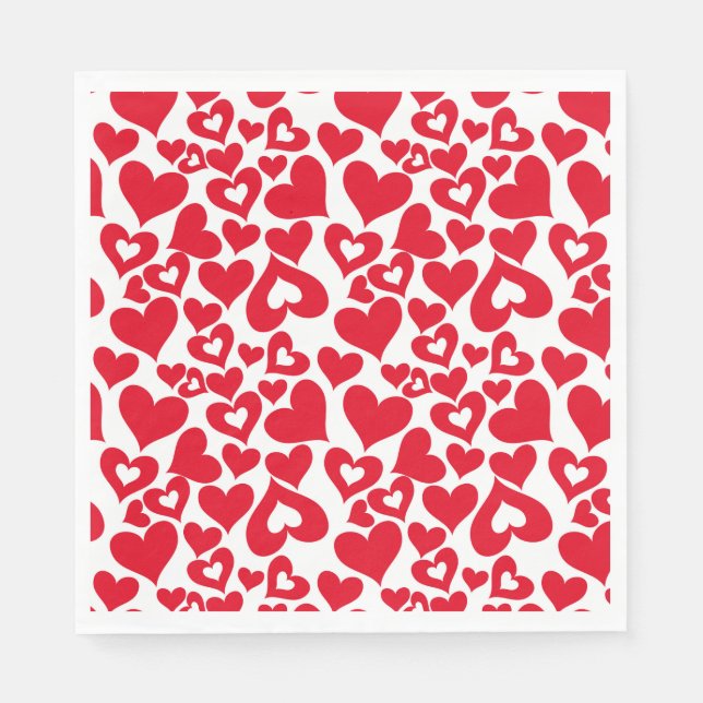 Servilleta De Papel Toallas de papel de Valentine Hearts (Anverso)