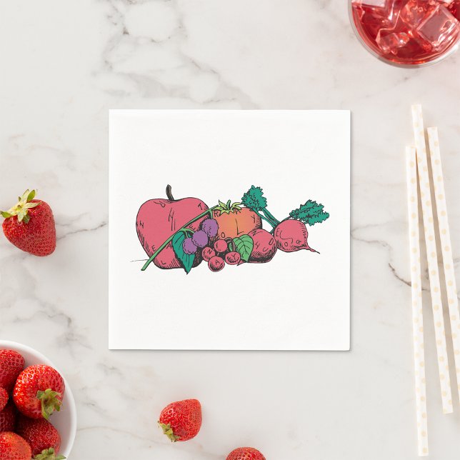 Servilleta De Papel Toallas de papel de verduras frescas (Subido por el creador)