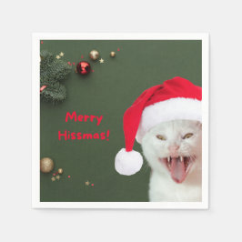 Servilleta De Papel Toallas de papel, deseos de Merry Hissmas