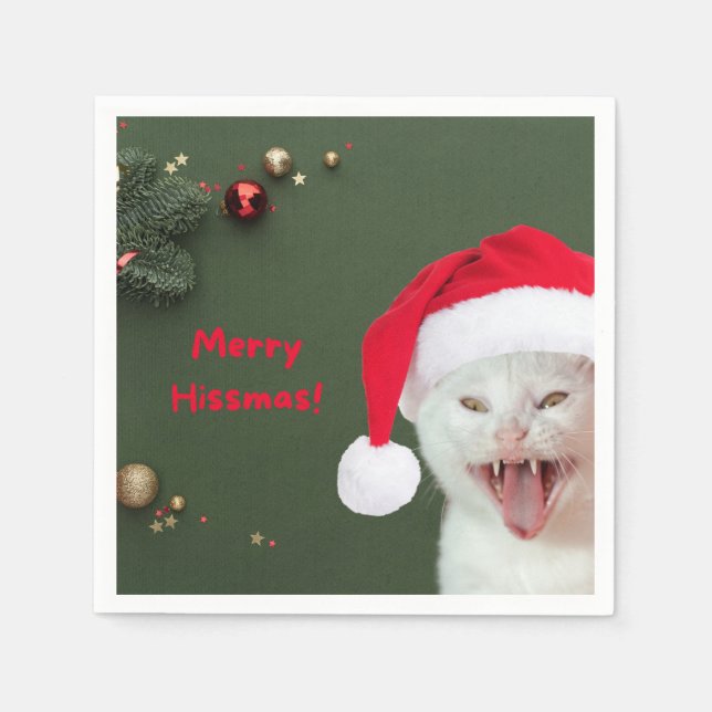 Servilleta De Papel Toallas de papel, deseos de Merry Hissmas (Anverso)