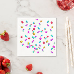 Servilleta De Papel Toallas de papel, estrellas Feliz cumpleaños