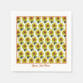 Servilleta De Papel Toallas de papel girasol - Personalización opciona