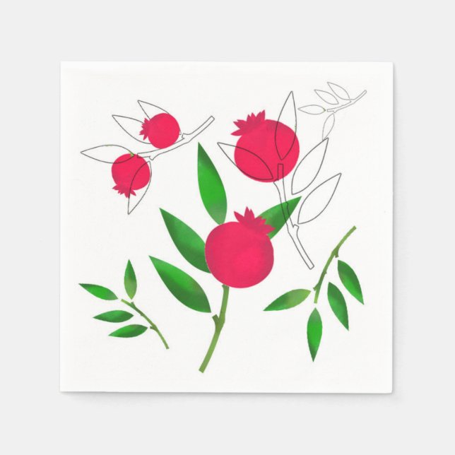 Servilleta De Papel Toallas de papel granate (Anverso)