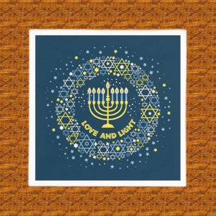 Servilleta De Papel Toallas de papel Hanukkah Menorah, toalla de invit