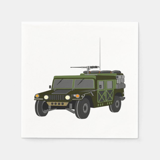 Servilleta De Papel Toallas de papel Hummer militar (Anverso)