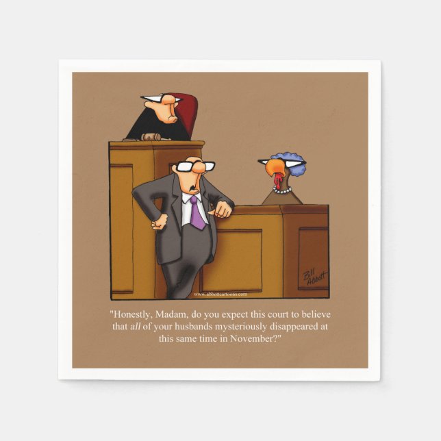 Servilleta De Papel Toallas de papel humorístico de Acción de Gracias (Anverso)