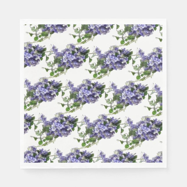 Servilleta De Papel Toallas de papel- Hydrangeas Napkins (Anverso)