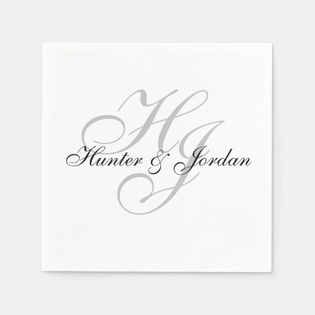 Servilleta De Papel Toallas de papel "Iniciales" (Anverso)