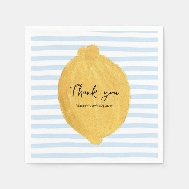 Servilleta De Papel Toallas de papel limón para Fiesta (Anverso)