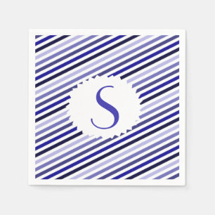 Servilleta De Papel Toallas de papel monogramado a rayas