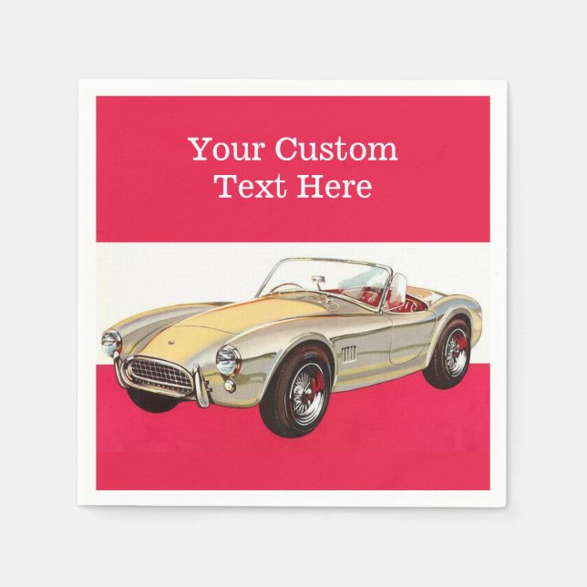 Servilleta De Papel Toallas de papel para coches de época (Anverso)