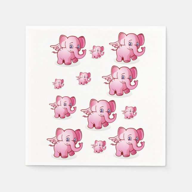 Servilleta De Papel Toallas de papel para elefantes (Anverso)