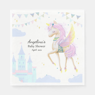 Servilleta De Papel Toallas de papel para la ducha de bebé de unicorni