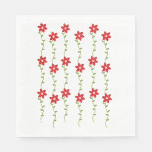 Servilleta De Papel Toallas de papel para navidades, Poinsettia