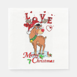 Servilleta De Papel Toallas de papel para navidades, reno
