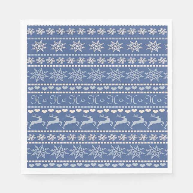 Servilleta De Papel Toallas de papel para navidades, reno navideño (Anverso)