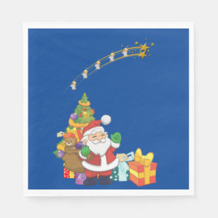 Servilleta De Papel Toallas de papel para navidades, Santa