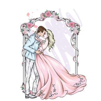 Servilleta De Papel Toallas de papel para novias y novios