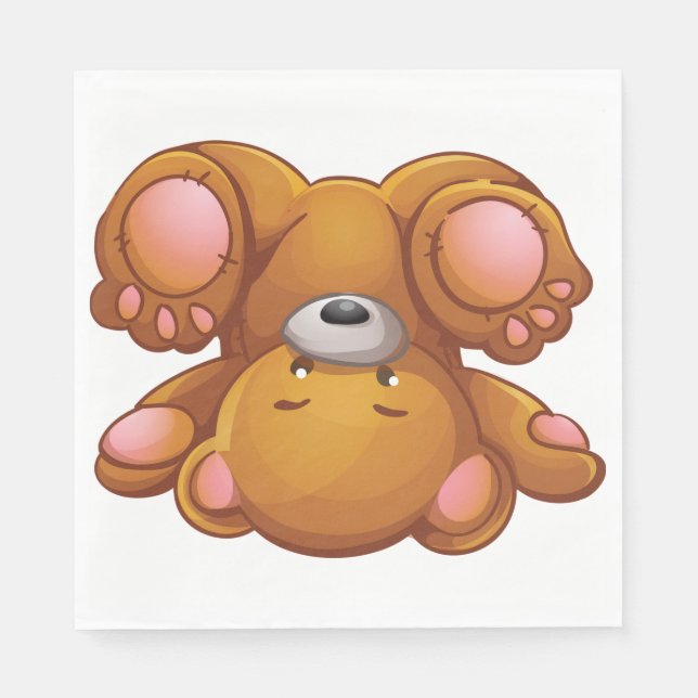 Servilleta De Papel Toallas de papel para osos de peluche boca abajo