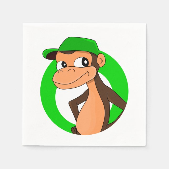 Servilleta De Papel Toallas de papel para personalizados Chimp (Anverso)
