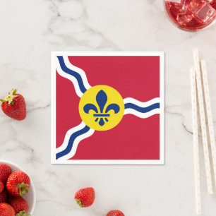 Servilleta De Papel Toallas de papel patriótico, bandera de St. Louis,