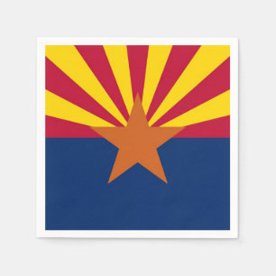 Servilleta De Papel Toallas de papel patriótico con bandera de Arizona
