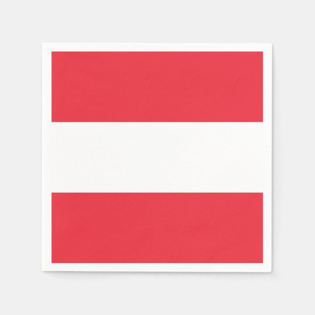 Servilleta De Papel Toallas de papel patriótico con bandera de Austria (Anverso)