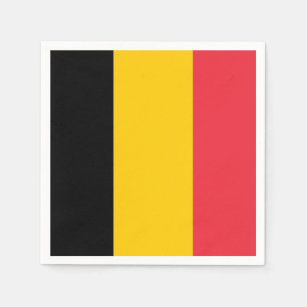 Servilleta De Papel Toallas de papel patriótico con bandera de Bélgica