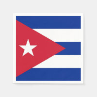 Toallas de papel patriótico con bandera de Cuba
