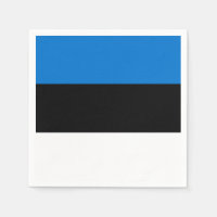 Toallas de papel patriótico con bandera de Estonia