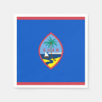 Toallas de papel patriótico con bandera de Guam