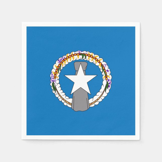 Servilleta De Papel Toallas de papel patriótico con bandera de Mariana (Anverso)