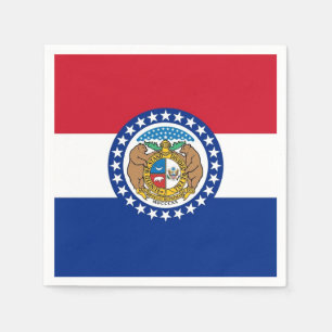 Servilleta De Papel Toallas de papel patriótico con bandera de Misuri