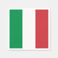 Toallas de papel Patriótico con bandera italiana