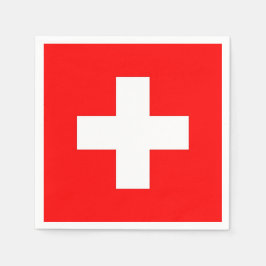 Servilleta De Papel Toallas de papel patriótico con bandera suiza