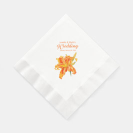 Servilleta De Papel toallas de papel personalizadas de naranja diurno