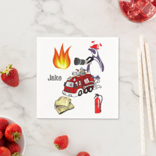 Servilleta De Papel Toallas de papel, pingüino de bomberos