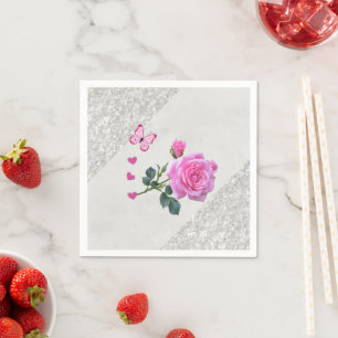 Servilleta De Papel Toallas de papel, Plata rosa rosa rosa rosa