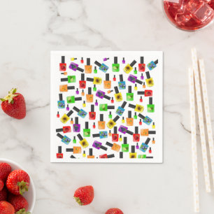 Servilleta De Papel Toallas de papel, polaco colorido de uña