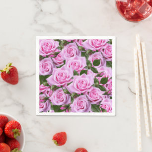 Servilleta De Papel Toallas de papel, rosas rosadas